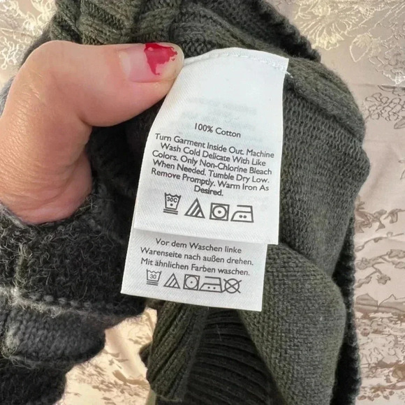 Eddie Bauer Men's Green Crewneck Sweater Knit Size L - Picture 6 of 7